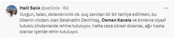 Engin Polat tahliye oldu, sosyal medya inledi! Selahattin Demirtaş ve Osman Kavala trend oldu 3